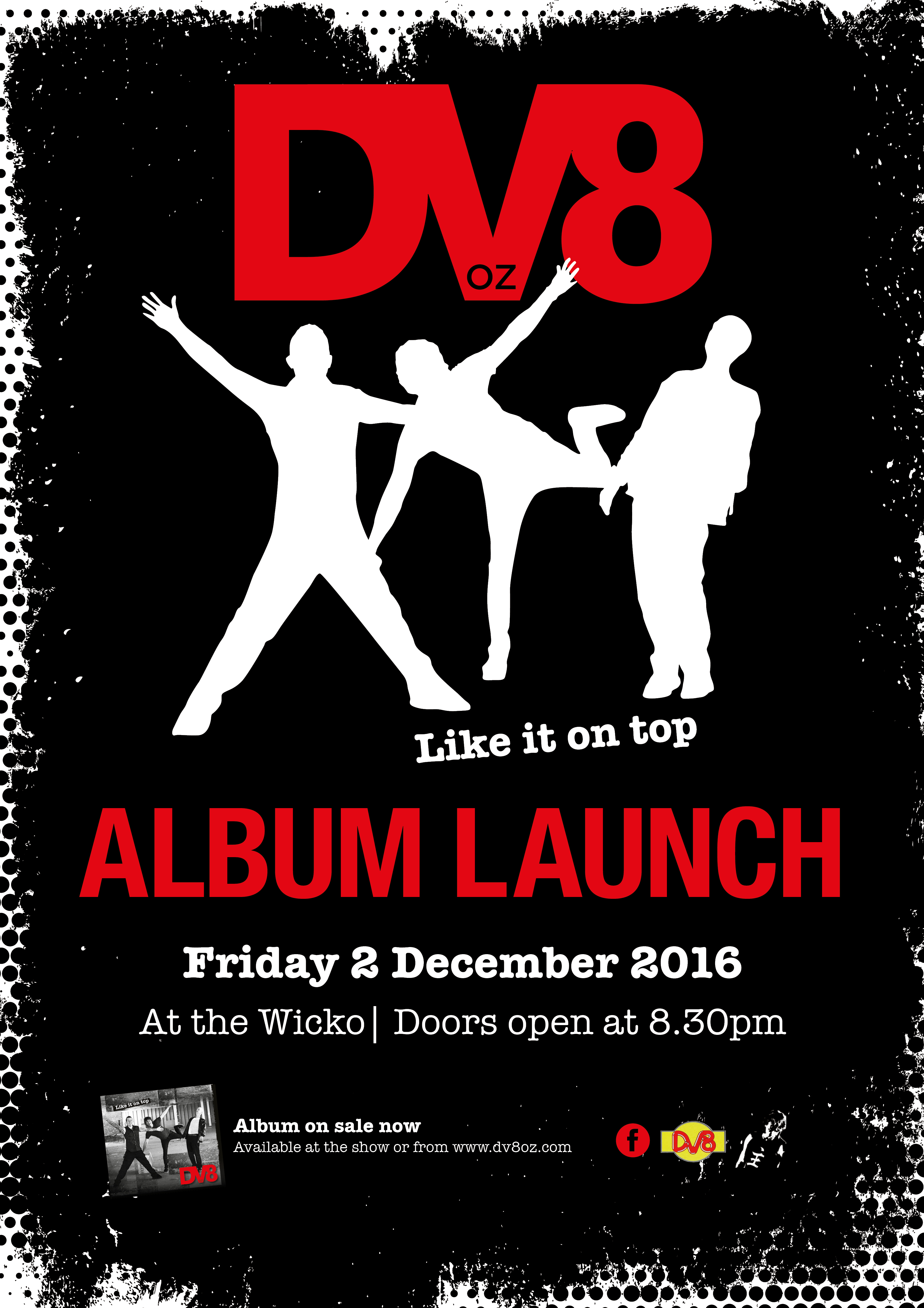 DV8 Album Launch Poster A3 01